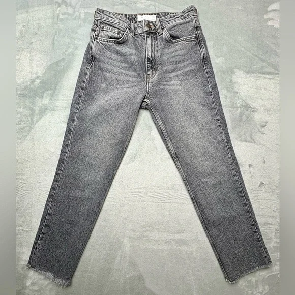 Topshop Straight Jeans | Women’s W28 L32 | Gray Wash - Picture 1 of 8
